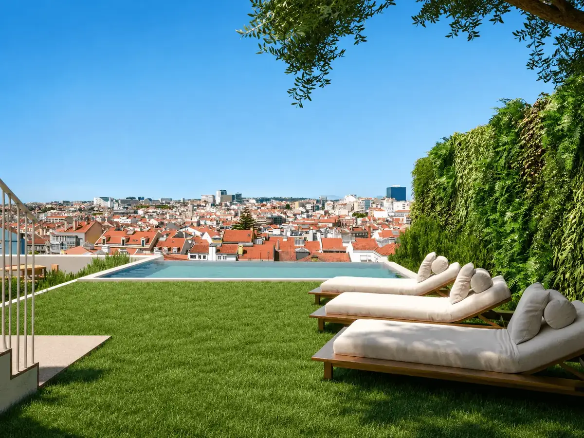 Piscina panorâmica e jardim do Barão 65