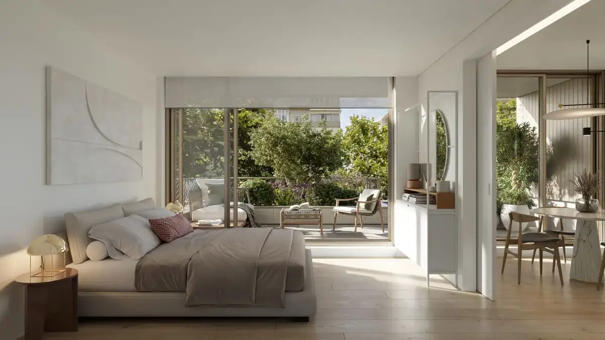 Quarto de apartamento no COPA Cool Living