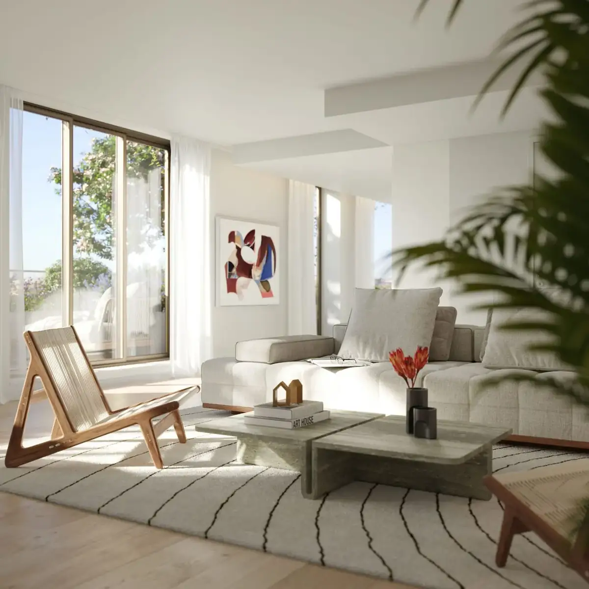 Sala luminosa de apartamento no COPA Cool Living