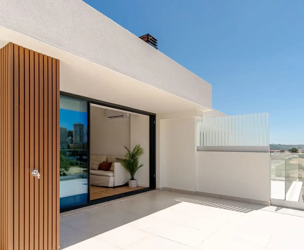 Terraço de moradia na Villa Salles